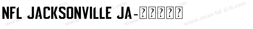 NFL Jacksonville Ja字体转换